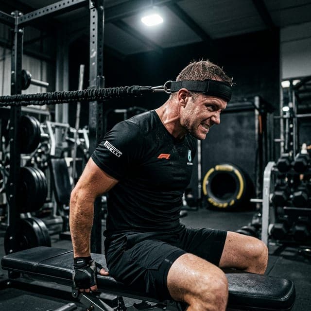 El Entrenamiento Extremo del Cuello de un Piloto de F1